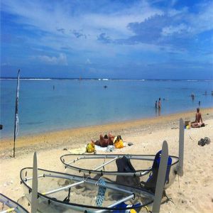 100 % Polycarbonate Transparent Canoe With 2 Person Seat 340CM Length