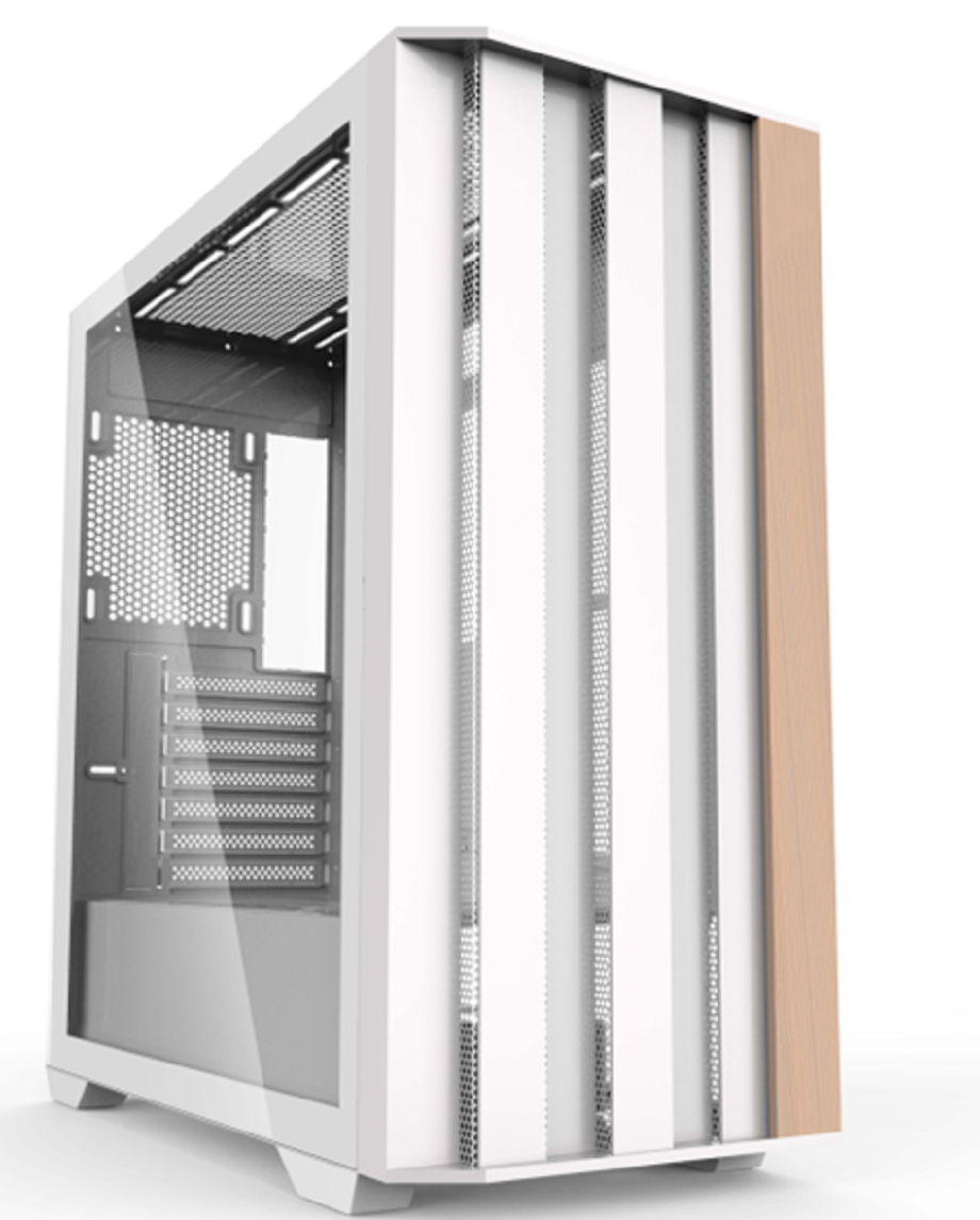 Gaming Case SPCC+ABS+Wood Structure Front Dual USB 1.0+USB 3.0+Type-C Triple