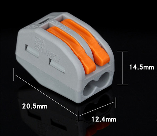 2 way fast cable connector