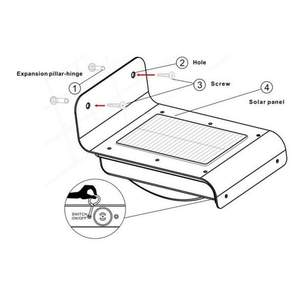 Solar sensor led yard light