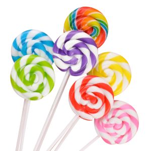 China Fruit Flavors Flat Round Lollipops Handmade Halal Sweets Bulk Candy Lollipops on sale