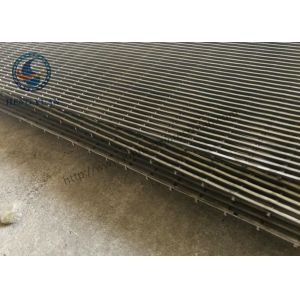 Professional V Wedge Wire Mesh Plate / Johnson Screen Mesh 3*4.6 Mm Support Rod