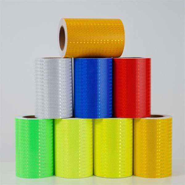 Quality Crystal Lattice Honeycomb Edge Reflective Film Reflective Warning Tape for Traffic Safety wholesale