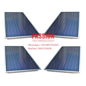 China Red Copper Flat Plate Solar Collector 250L Compact Pressure Solar Water Heater on sale
