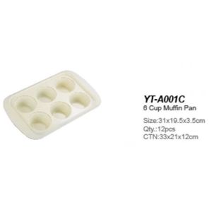 China FOOD GRADE Bakeware 12 cup Ceramic coating colorful painting round Muffin Pan for 2018 New Year on sale