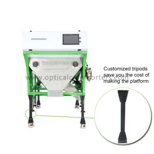 High Definition Bean Color Sorter With HD CCD Camera Recognize Material