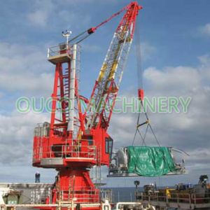 Steel 80t Lattice Boom Offshore Pedestal Crane