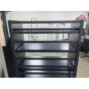 Grey adjustable ladder rack 1650X700X370