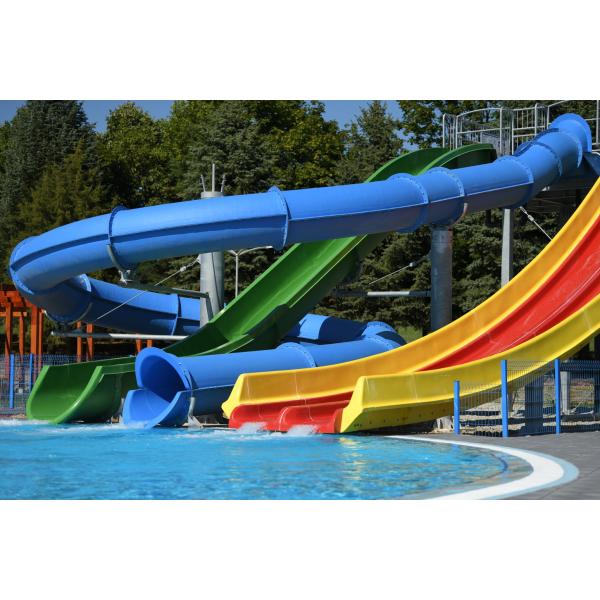 OEM Commercial Swimming Pool Accessories Fiberglass Slide For Kids