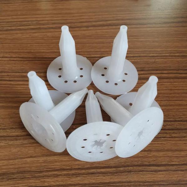 Corrosion Resistant Plastic Insulation Fixing Anchors Spiral Shank White Or