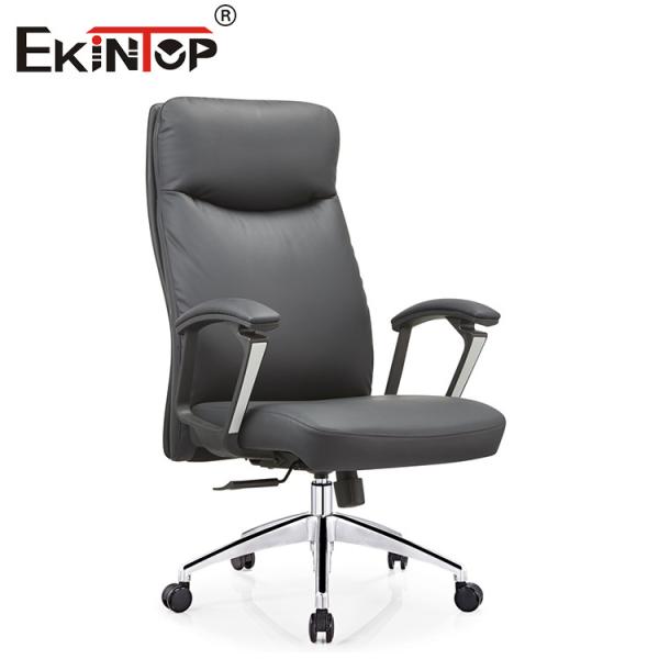 Quality Office Black High Back Pu Leather Chair Height Adjustable Armrest wholesale