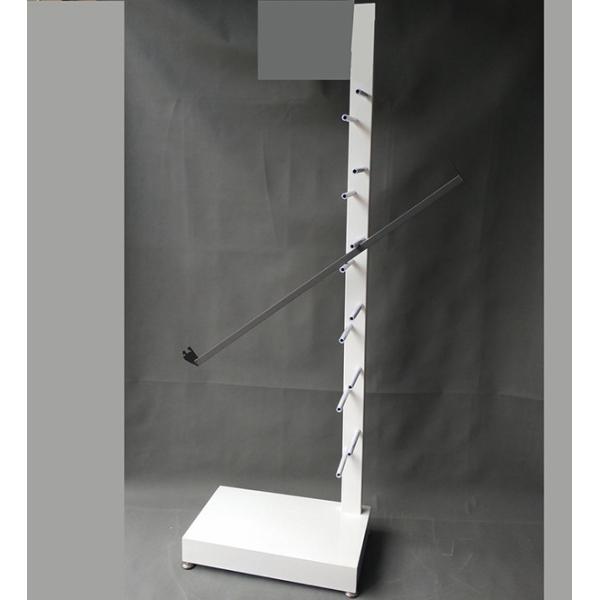 Length 650mm Width 400mm Scooter Storage Rack , Freestanding Skateboard Rack White