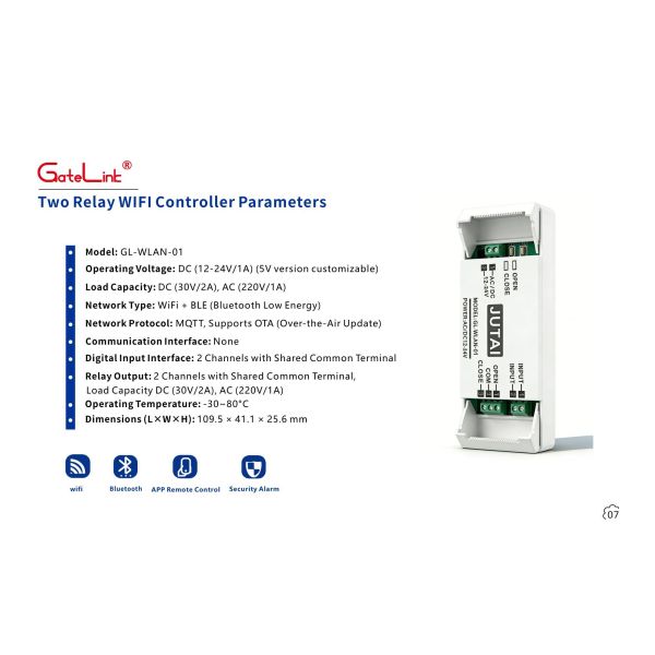 GateLink WiFi Smart Gate Control Solution Cloud-Based Access Controller Remote Unlock & Real-Time Monitoring for Residential Communities & Commercial