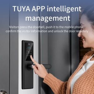 Tuya Wifi APP Remote Control Fingerprint Code Card Key S821Max Smart Lock With