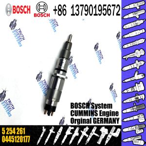 China common rail injector 0445120177 5254261 injector for Cummins ISB QSB 4.5 / 6.7 diesel fuel injector nozzle 0445120177 on sale