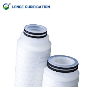 40 Inch Pleated PFA Filter Cartridge With 0.45um PTFE Membrane