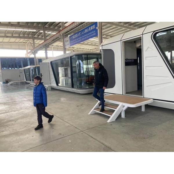 6tons Mobile Capsule House Prefab Apple Cabin House 11.5M*3.3M*3.2M