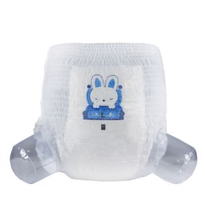 China Cloth Like Backsheet Baby Pant Style Pull Up Diapers For Sensitive Skin on sale