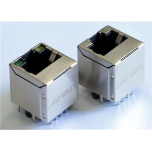 XRJV-11-01-8-8-4-MD12-2 , Vertical Mounting 8P 8C Shielded 100M Lan Magnetic