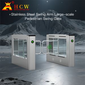 AC220V Power Supply Swing Barrier Turnstile with IP46 Protection and 30-40