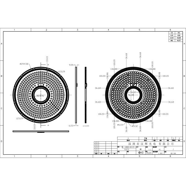 92% Transmittance 60°/90°/120° Angle High Bay Light Lens with 3030 & 2835 LEDs