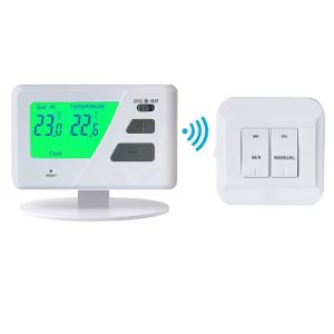Backlight Wireless Boiler Wired Room Thermostat With NTC Sensor ROHS