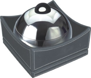 Quality PULV Hotel Leather Products delicate stitches Square Ice Bucket With Lid wholesale