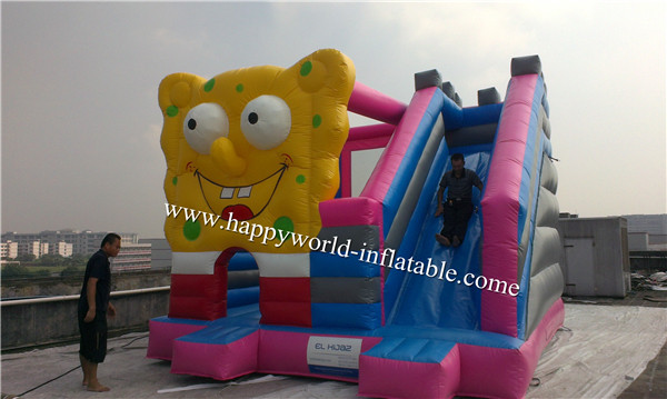 Quality Spongebob squarepantsr bouncer slide combo, Spongebob squarepants bounce slide wholesale