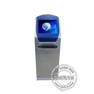 Cheap All In One POS Touch Screen Kiosk 22 Inch ,Floor Standing Style With Thermal Printer for sale