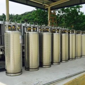 Mobile Cryogenic Dewar Cylinder 2.6mpa 450l Oxygen Tanks