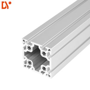Customized Aluminium Extruded Sections 100100 Square T Slot Aluminum Extrusion