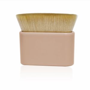 Dense Hair And Durable Plastic Handle Makeup Kabuki Brush Synthetic And Vegan
