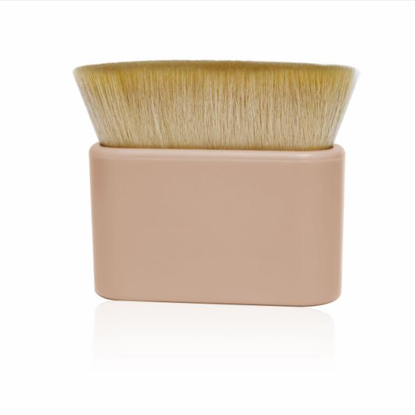 Quality Dense Hair And Durable Plastic Handle Makeup Kabuki Brush Synthetic And Vegan wholesale