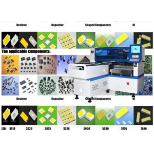 Multi Functional SMT Placement Machine 45000CPH Visual Camera Sevro Motor