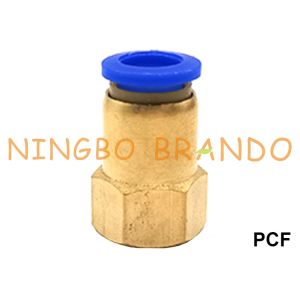 Cheap PCF Female Straight Push On Pneumatic Hose Fitting M5 M6 1/8&quot; 1/4&quot; 3/8&quot; 1/2&quot; for sale