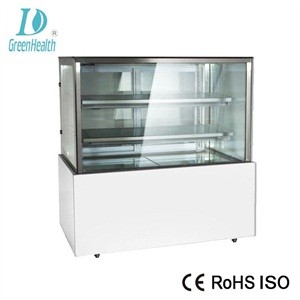 Customized Square Cake Display Freezer R134a / R404 Refrigerant 220V 50HZ