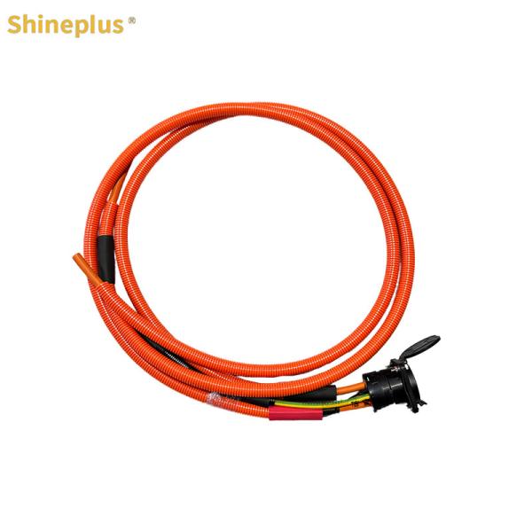 Quality 200A 2500V DC Charging Seat Automotive Insulation High Temperature Resistance High Voltage Wiring Harness wholesale