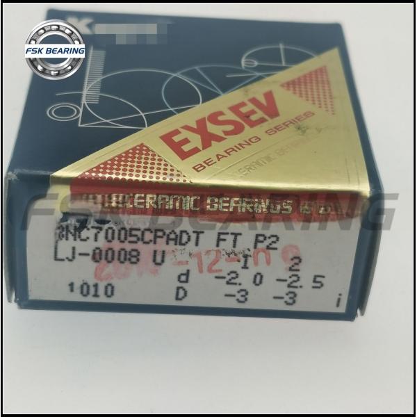 Super Precision 3NC7005CPADT FT P2 Ceramic Angular Contact Ball Bearing Silent