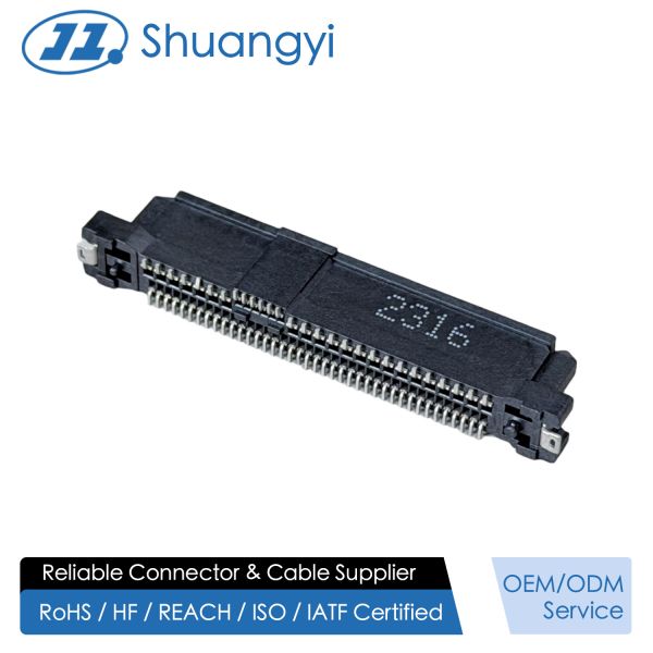 Quality High-Speed SAS 68P SMT Female Connector 30U" Gold Terminal PCB Electronic Signal Connector for Servers, Data Centers, RAID & Automotive Systems wholesale