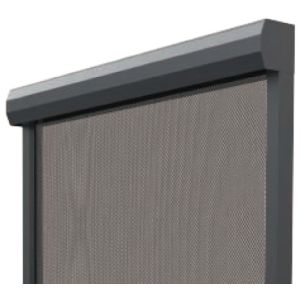 Balcony Motorized Roller Zip Screen Blinds Pvdf Surface Treatment