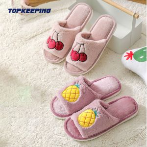 Multi Color Womens Furry Slippers With Rubber Sole