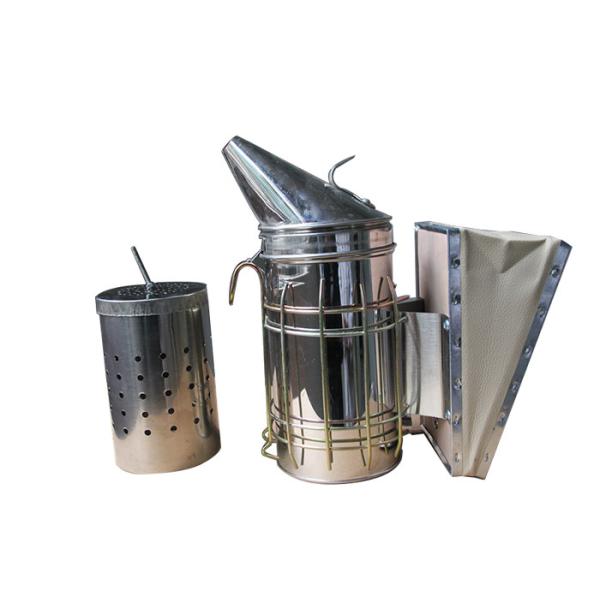 Quality Galvanized Bee Smoker With Inner Tin M And L Size Of Bee Hive Smoker wholesale