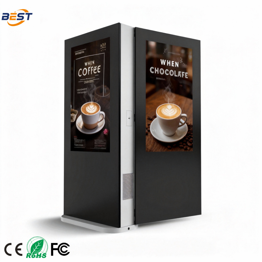 Cheap Outdoor LCD Digital Signage with 16:9 Aspect Ratio 3840X2160 Resolution and 50000 Hours Lifespan for sale