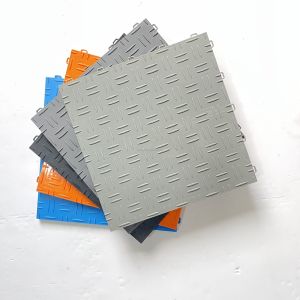 Interlocking Garagetrac Diamond Flex Garage Floor Tiles 18mm Thickness