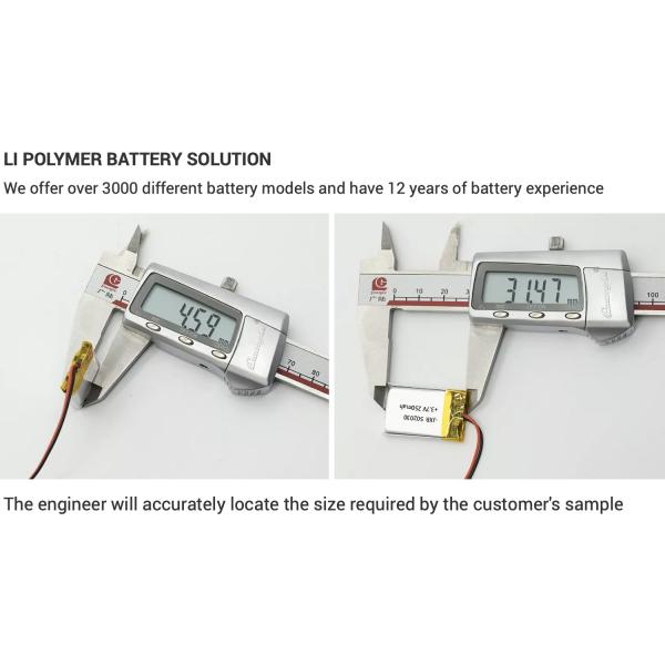 OEM ODM LiFePO4 3.7v Rechargeable 150mah 350mah 750mah 1000mah 1200mah 2000mah Li-ion lithium battery packs