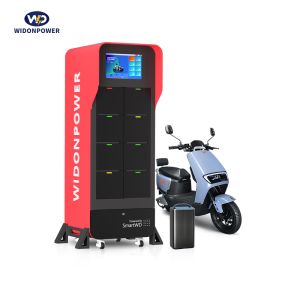 Smart EV Battery Swap Cabinet All-in-One Solution, 8/12 Slots for E-Motorcycle