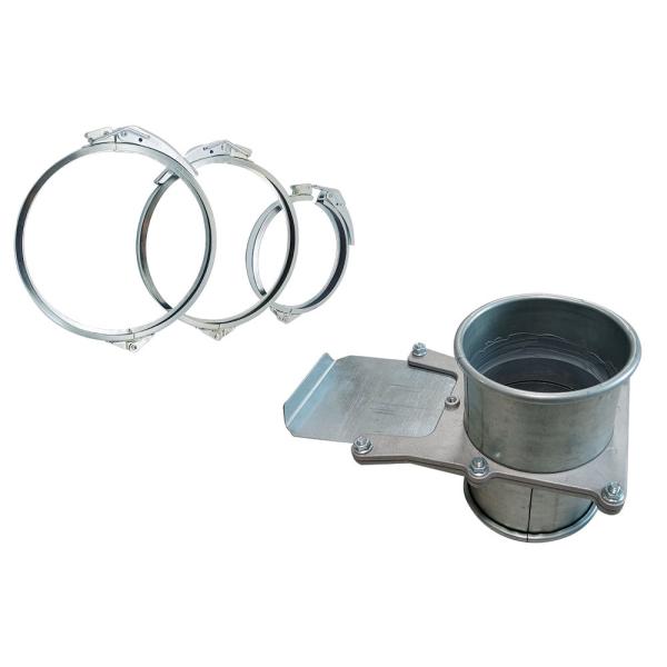 Quality Connect Roll Round End Dust Collection Blast Gate 4 inch , sliding damper wholesale