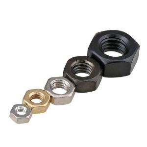 Metric Measurement Metric ISO Din Hexagon Nut with Zinc Plating Black DIN 934