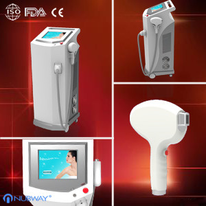 China Big Spot Size Diode Laser Hair Removal Machine 808nm 1800W, 70J/c㎡ output power 2019 hottest in big discounting on sale