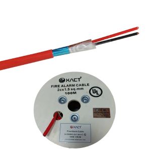 5000000000 2x1.0mm2 Shielded Bare Copper FPLR FPL Communication Cable Fire Alarm